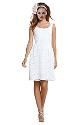 Junior Cocktail Knee Length Short Lace  Dress