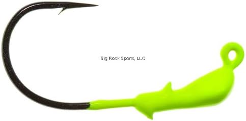 Hookup 82-02 1/16-Ounce XL Jig with Mustad Ultra Point Black Nickel Wide Gap Hook, Yellow Finish