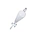 Pyrex Borosilicate Glass Pear Shaped Squibb Separatory Funnel with Glass Standard Taper Stopper and PTFE Standard Stopcock