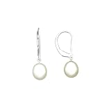Sterling Silver Fresh Water Pearl Dangle Earrings