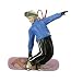 Woman Snowboarding On Pink board Winter Sports Christmas Ornament