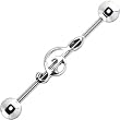 Surgical Steel Music Note Industrial Barbell Earring