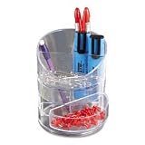 Small Storage Pencil Cup, 4-1/2 dia. x 5-11/16h, Clear