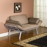 Euro Silver Futon Bed with Mattress