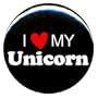 1" I Love My Unicorn Button/Pin