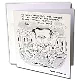 Londons Times Space The Final Frontier Cartoons - Prince Charles Meets Visitors From Planet Ear - Greeting Cards-12 Greeting Cards with envelopes