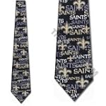 NEW ORLEANS SAINTS TIES SILK NECKTIES