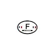 France Oval Decal