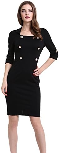PAKULA New Chic Summer Lady's Solid Bodycon Office Work Party Dresses