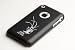 Apple iPhone 1G Soft Polycarbonate Slim fit Case - Black with Grass Tattoo (Cozip Brand) Made in Korea