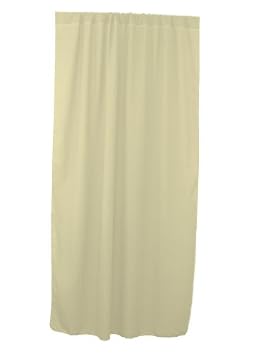 Backdrop Drape 12 feet High X 5 feet Wide 100% Spun Polyester, Sewn Pipe / Rod Pocket, Made in USA. Exclusively by LA Linen
