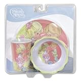 IMAGE OF 3 Piece Precious Moments Toddler Baby Feeding Bowl Cup Dinner Set