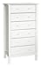 Davinci Jayden 6 Drawer Tall Dresser, White