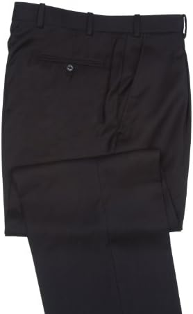 ADOLFO Men's Solid Black Suit Separate Pants C3155T
