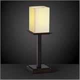 Justice Design CNDL-8699-15-CREM-DBRZ, CandleAria Montana 3 Way Torchiere Table Lamp, 1LT, Bronze