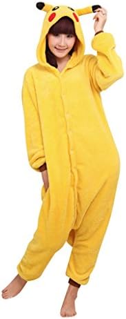 Molly Onesie Kigurumi Animal Cosplay Costume Hoodie Pajamas M Pikachu