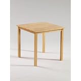 Jazz Square Table in Rubberwood Oak - 75cm