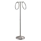 Gatco 1503 Floor Standing Towel Ring, Satin Nickel