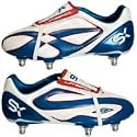 Umbro Michael Owen SX Flare League Soft Ground Football Boots - White/Navy/Red - Kids