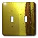 Florene Contemporary - Gold Mystery - Light Switch Covers - double toggle switch