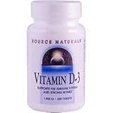 Source Naturals Vitamin D-3 1000 IU, 200 Tablets (Pack of 3)