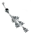 Skull and Chains Belly Button Ring Body Jewelry