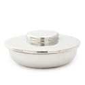 Handmade English Shaving Soap Bowl in Pewter