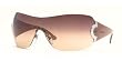 BVLGARI BV 653B 945/13 SILVER RIMLESS BROWN GRADIENT SWAROVSKI RHINESTONE SUNGLASSES.