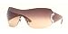 BVLGARI BV 653B 945/13 SILVER RIMLESS BROWN GRADIENT SWAROVSKI RHINESTONE SUNGLASSES.