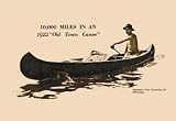 10,000 Miles In An 1922 12X18 Art Paper with Black Frame