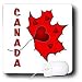 SmudgeArt Canada Art Designs - Canada - Maple Leaf - Hearts - Mouse Pads