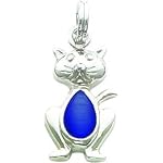 polished blue charm