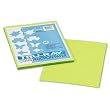 Tru-Ray Construction Paper, 9"x12" Sheets, Brilliant Lime, 50 Sheets/Pack PAC103423