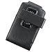 Leather Vertical Pouch Case w/ Swivel Belt Clip (OEM) for BlackBerry Bold 9650 (Black)
