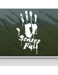 Home: Senses Fail White Sticker Decal Bloody Hand Rock Band White Car Window Wall Macbook Notebook Laptop Sticker Decal - faststicker