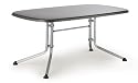 Kettler Alu Klapptisch, L 160 x B 95 x H 72 cm silber/eisengrau