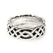 Sterling Silver Plain Rings - Band Width: 8mm - Sizes: 8-14