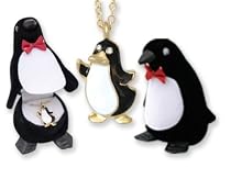 PENGUIN Crystal Necklace in Penguin Gift Box!