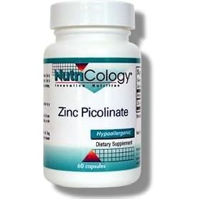 Nutricology/ Allergy Research Group Zinc Picolinate, 60 Caps