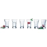 ARC Uptown Cut Crystal Coolers 15.25 oz Drinking glass, Set of 4 by ARC