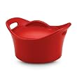 Rachael Ray Stoneware 18-Ounce Mini Round Souped Up Bowl Casserole, Red