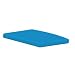 Polywood Outdoor Furniture South Beach Dining Chair Seat Cushion, Pacific Blue Sunbrella