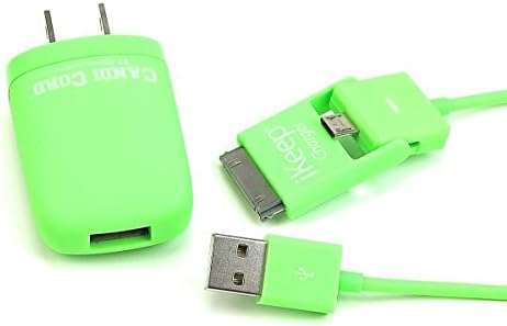 iKeep CC1LIME Candi Universal Charging Cord, 6-Feet - Retail Packaging - Green