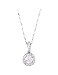 Diamond Entourage 18" Necklace in 14k White Gold