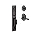 Baldwin SCLONXTAPRRAR481 Reserve Single Cylinder Handleset Longview x Taper with Rustic Arch Rose in Dark Bronze Finish Right Hand