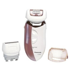 Panasonic ES2045P Wet/Dry Two-Speed Epilator with Three Heads (Pink)