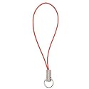 Cell Phone Straps Red Cord With Silver Tone Split Ring (6)