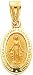 14K Gold Miraculous Medal Charm