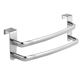 InterDesign Axis Over the Cabinet 9-Inch Double Towel Bar, Chrome
