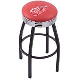 Retro Detroit Red Wings Hockey Sports Bar Stool